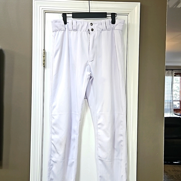 Mens Adult Baseball pants, white, AM. No brand name on pants. - Picture 1 of 4